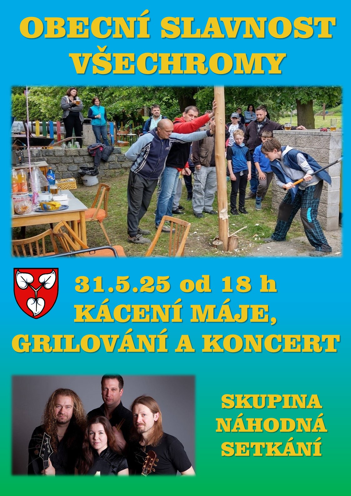 Kácení máje, grilování a koncert