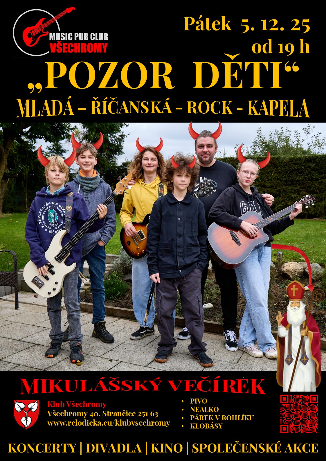 Mikulášská zábava - Pozor děti